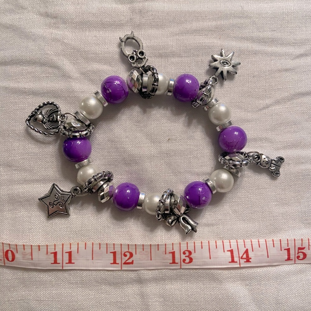 💎 stretch purple bracelet 💎